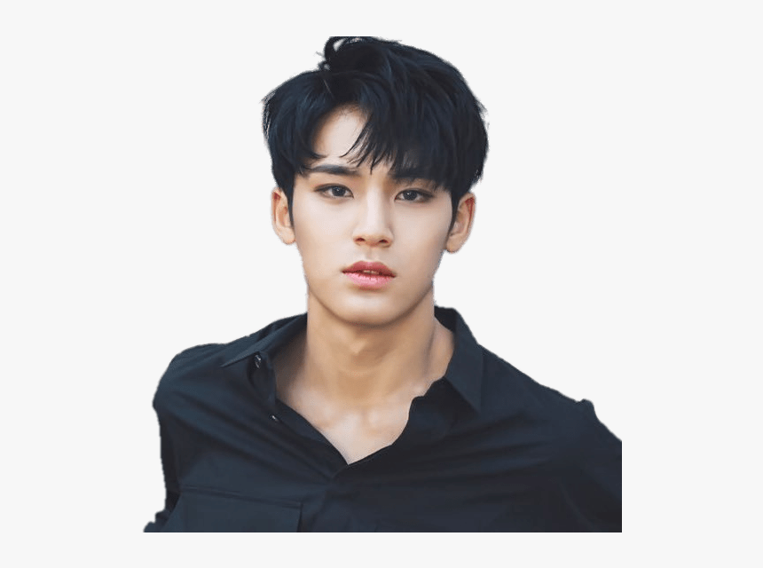 Seventeen Mingyu Black Shirt - Kim Mingyu Seventeen, HD Png Download, Free Download