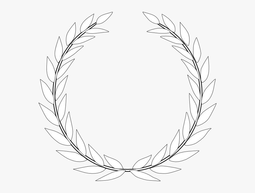 Laurel Crown Vector - Olive Leaf Png White, Transparent Png, Free Download