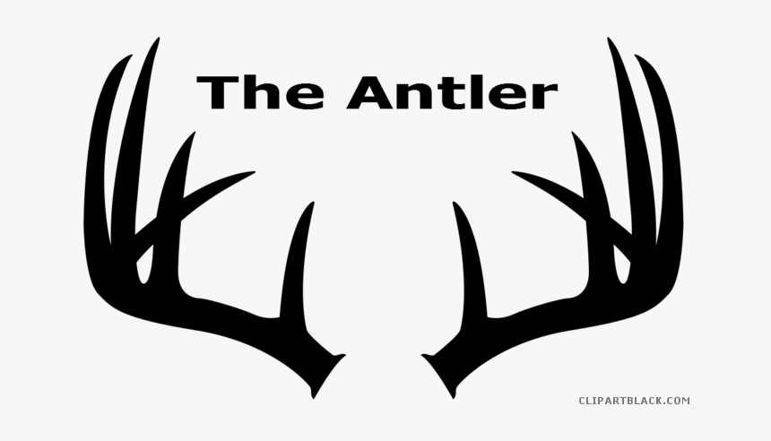 Free Vector Deer Antlers - Letter O With Antlers, HD Png Download, Free Download