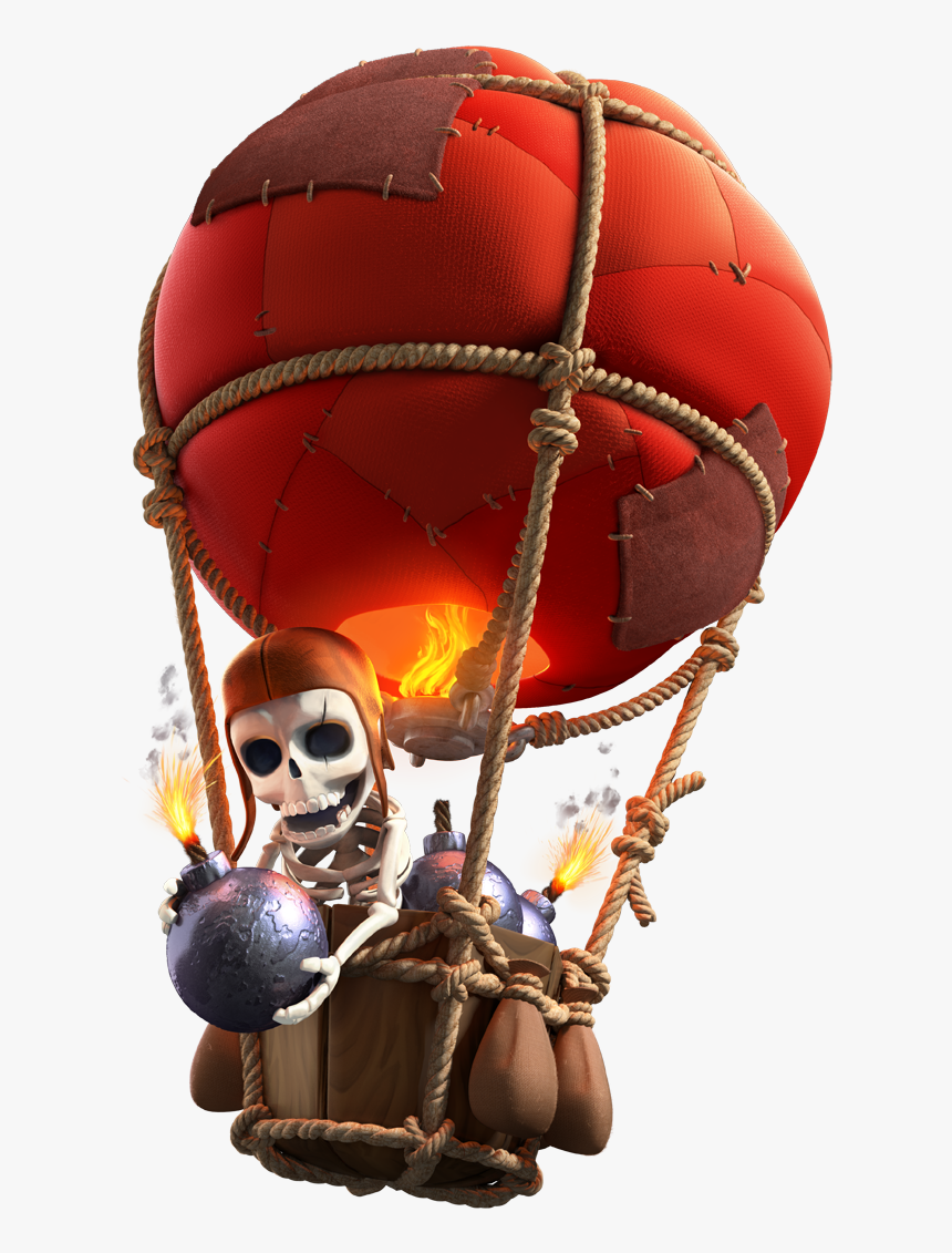 Clip Art Balloon Coc - Clash Of Clans Balloon, HD Png Download, Free Download