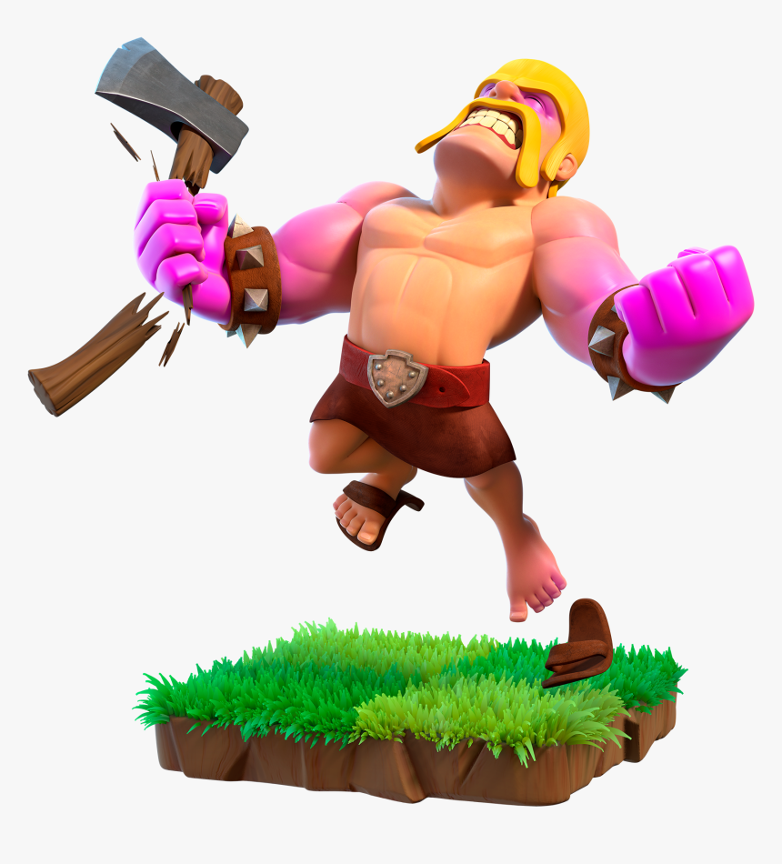 Clash Of Clans Wiki - Clash Of Clans Raged Barbarian, HD Png Download is fr...