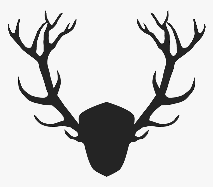 Autumn Deer And Antler Silhouette By Kelly Jane Creative - Free Printables For Boys Nursery, HD Png Download, Free Download