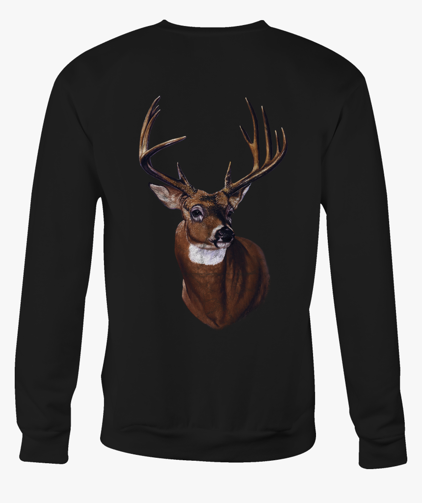 Hunting Crewneck Sweatshirt Big Buck Deer For Women - Reindeer, HD Png Download, Free Download