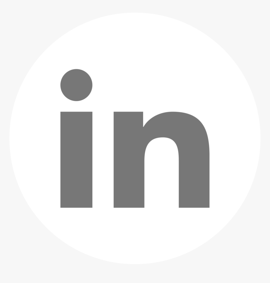 White Circle Linkedin Icon - White Linkedin Icon Png, Transparent Png, Free Download