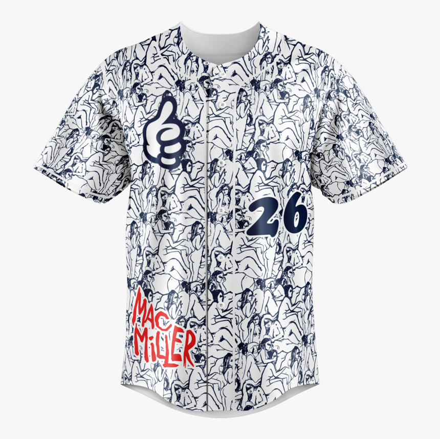 Mac Miller Baseball Jersey 02, HD Png Download, Free Download