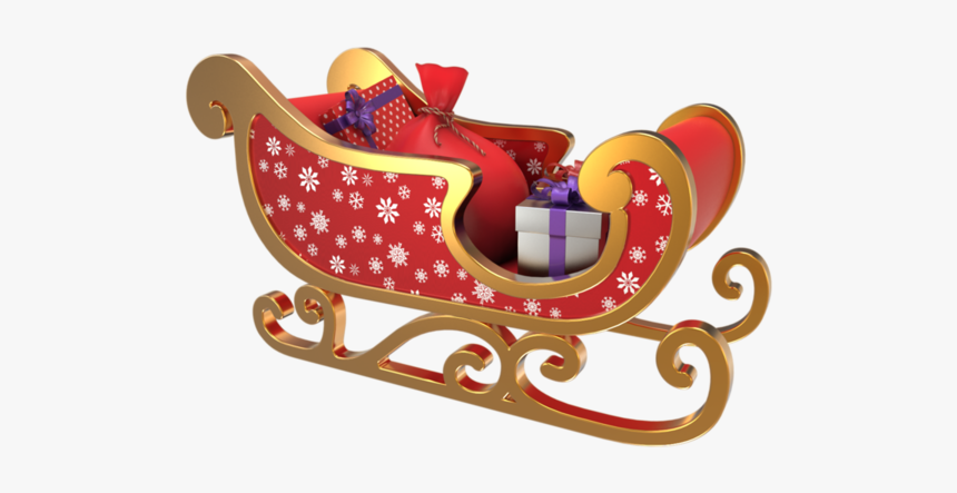 Vendanges Claus Sled Reindeer Santa Graphics Christmas - Santa Claus, HD Png Download, Free Download