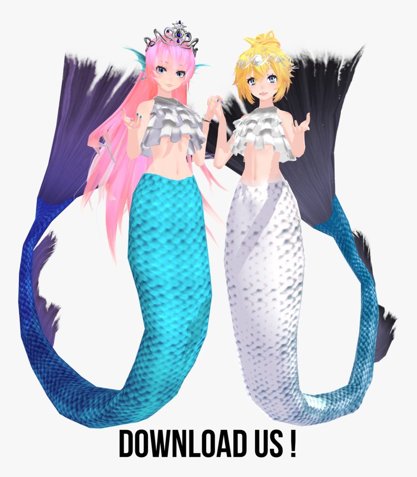 Collab Tda Sirens Download By Rukameguri On Ⓒ - Mmd Model Dl Mermaid, HD Png Download, Free Download