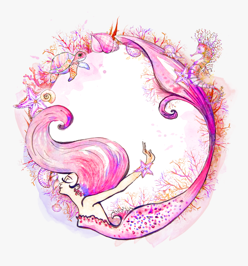 Watercolor Painting Clip Art - Mermaid Watercolor, HD Png Download, Free Download