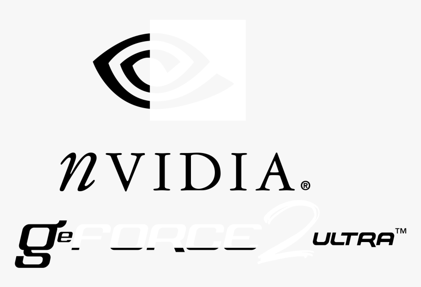 Nvidia Geforce2 Ultra Logo Black And White - Nvidia, HD Png Download, Free Download