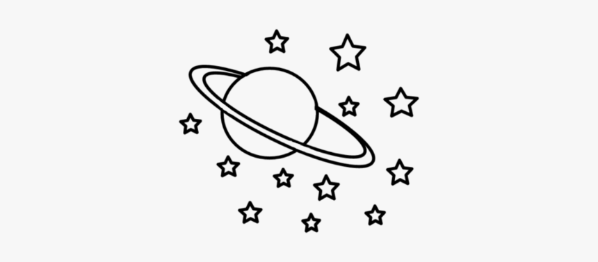#saturn #space #stars #planet #planets #star #black - Black And White Planets, HD Png Download, Free Download