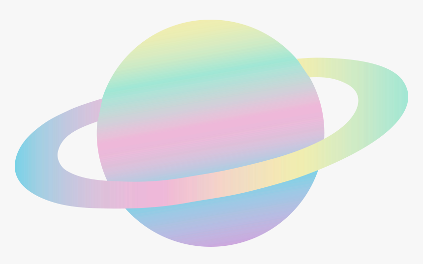 Saturn Clipart Alien Planet - Pastel Saturn, HD Png Download, Free Download