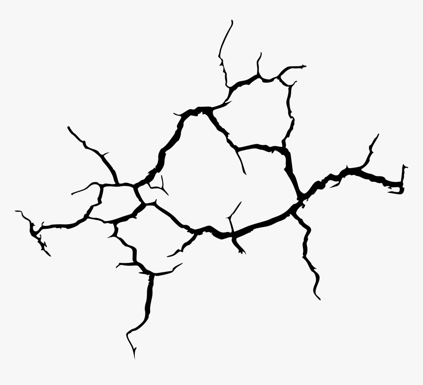 Cracked Cracks Ground Road Earthquake Broken - Cracks Transparent, HD Png Download, Free Download