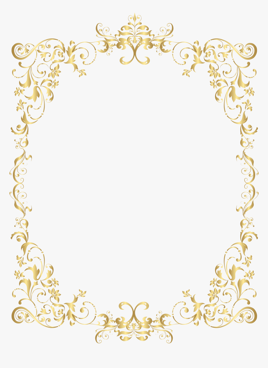 Transparent Border Gold Png - Gold Decorative Frames Png, Png Download, Free Download