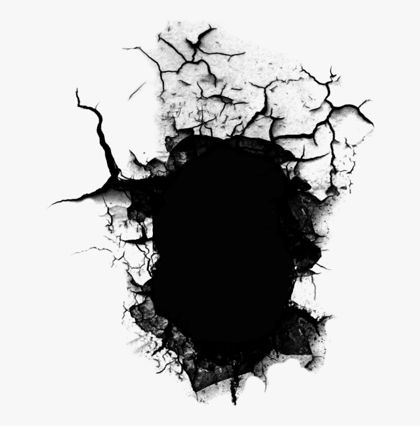 Clip Art Png For Picsart - Wall Crack Hole Png, Transparent Png, Free Download