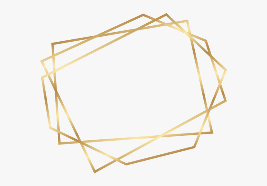 Transparent Geometric Border Png - Gold Geometric Frame Png, Png Download, Free Download