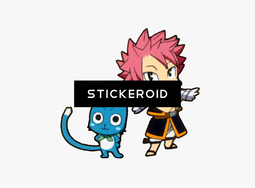 Fairy Tail Anime - Fairy Tail Happy Chibi, HD Png Download, Free Download