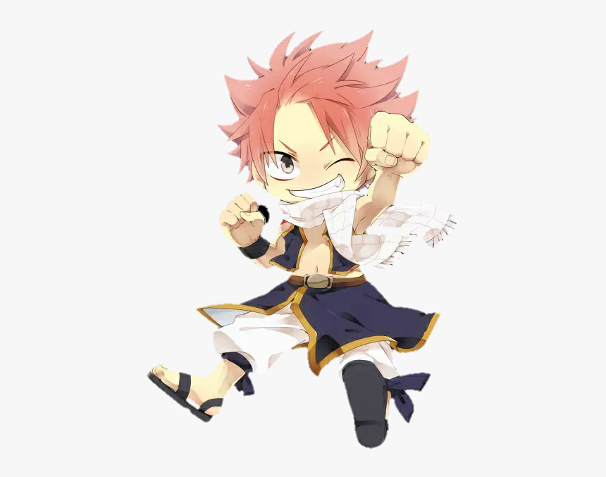 New Render و Natsu Dragneel Chibi ♡ - Cartoon, HD Png Download, Free Download