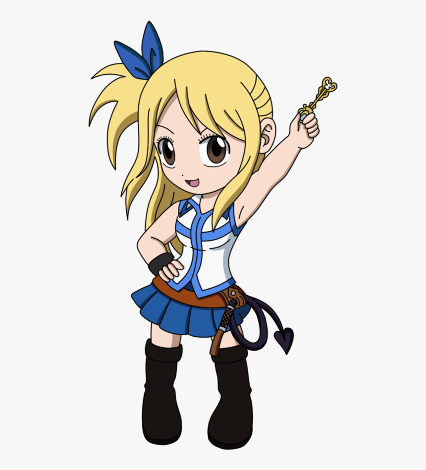 Fairy Tail Chibi Cliparts - Lucy Fairy Tail Chibi, HD Png Download, Free Download