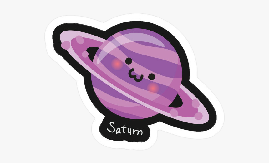 #saturn #planet #cute #purple #cool #popular #trending - Cartoon, HD Png Download, Free Download