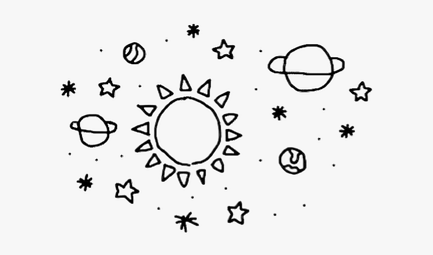 #scplanets #planets #planet #saturn #moon #stars #pixel - Aesthetic Planet Drawing, HD Png Download, Free Download