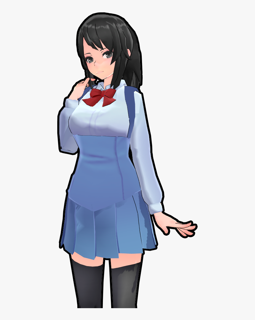 [yansim And Mmd] New Ayano Aishi By Ficiaxe Hanako, - Yandere Simulator Blue Uniform, HD Png Download, Free Download