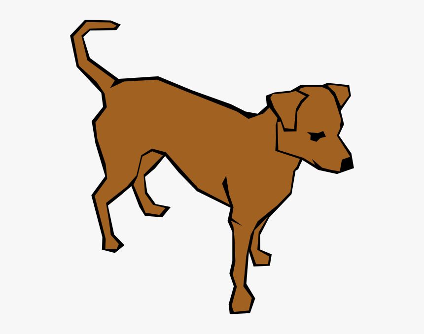 Dog Running Clipart - Brown Dog Clipart, HD Png Download, Free Download