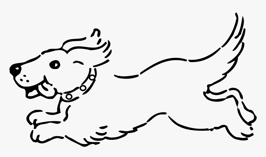 Transparent Jumping Dog Png - Dog Running Coloring Pages, Png Download, Free Download