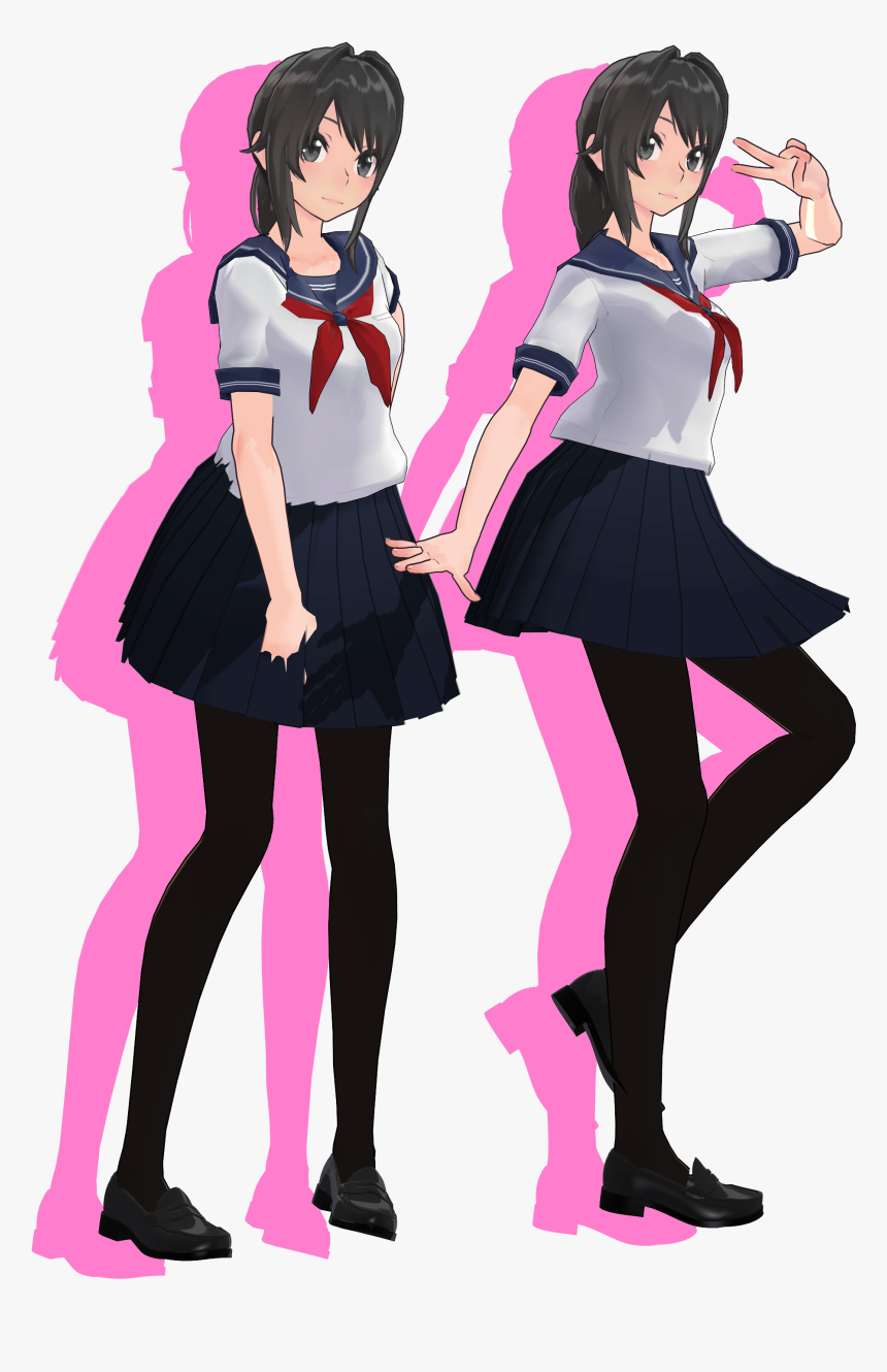 Mmd Yandere Model Download, HD Png Download, Free Download