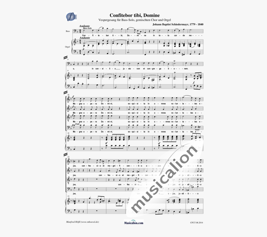 Schiedermayr, Johann Baptist - Invencion Numero 13 Bach, HD Png Download, Free Download