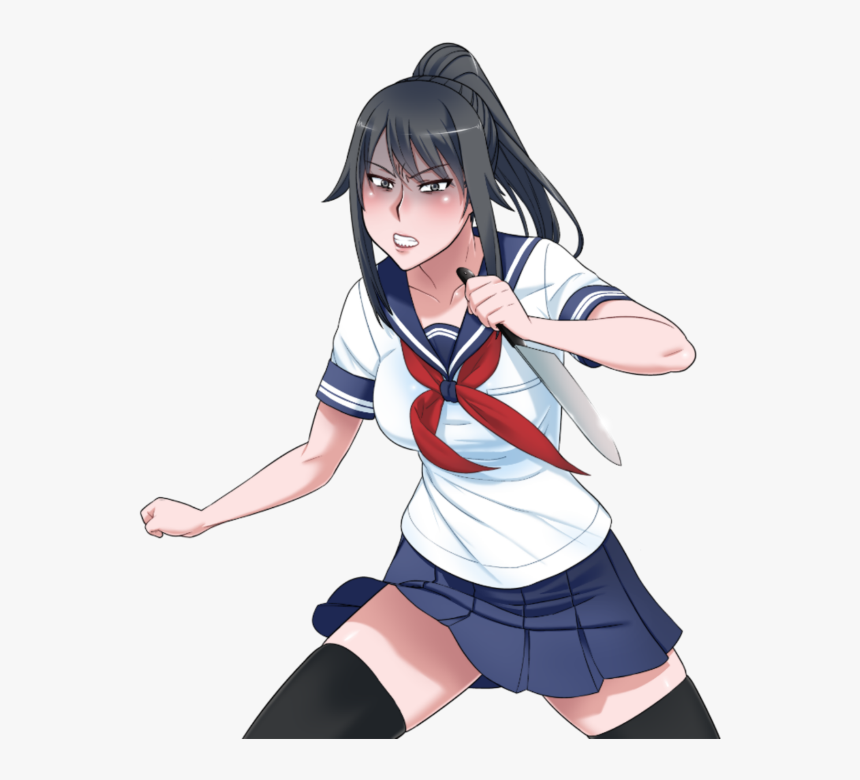 Yandere simulator png. Аяно из Яндере симулятор.