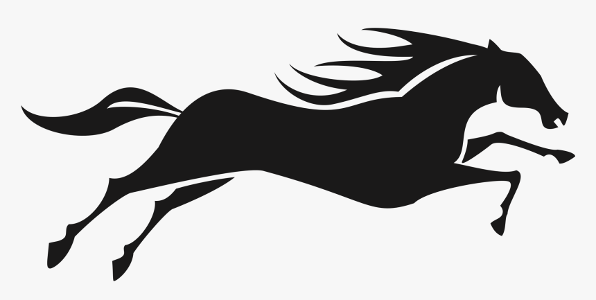 Rider Equestrian Silhouette Running - Running Horse Vector Png, Transparent Png, Free Download