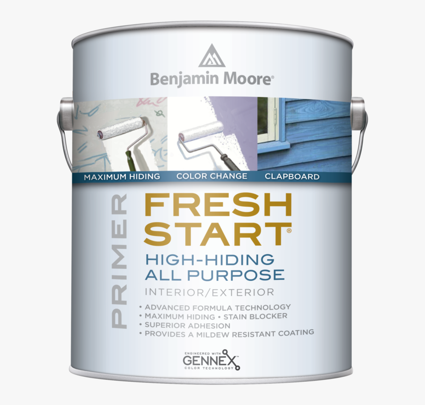 Fresh Start Interior Exterior All Purpose Primer - Benjamin Moore Fresh Start Primer, HD Png Download, Free Download