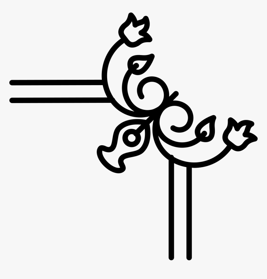 Flower Border Design - Vector Border Flower Designs, HD Png Download, Free Download