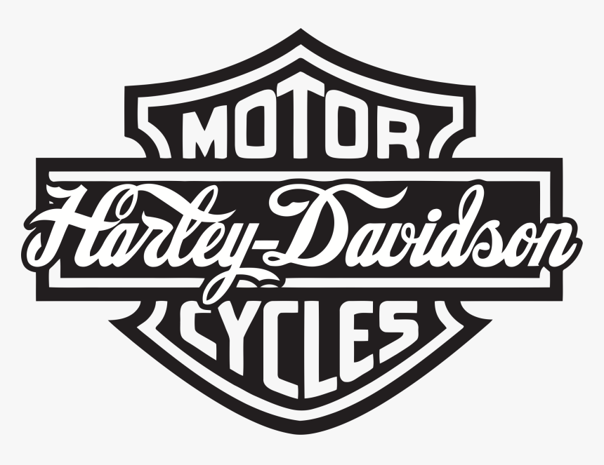 Harley Davidson Logo Black And White, HD Png Download, Free Download