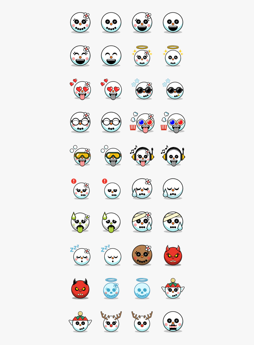 Snoji Face Stickers - Smiley, HD Png Download, Free Download