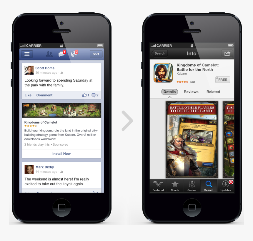 Facebook App Install Ads, HD Png Download, Free Download