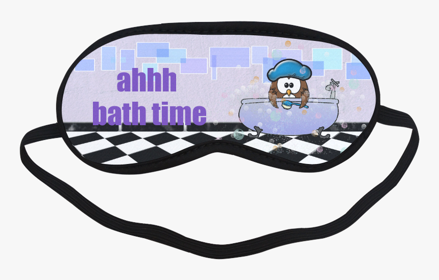 Bath Time Owl Sleeping Mask - Blindfold, HD Png Download, Free Download