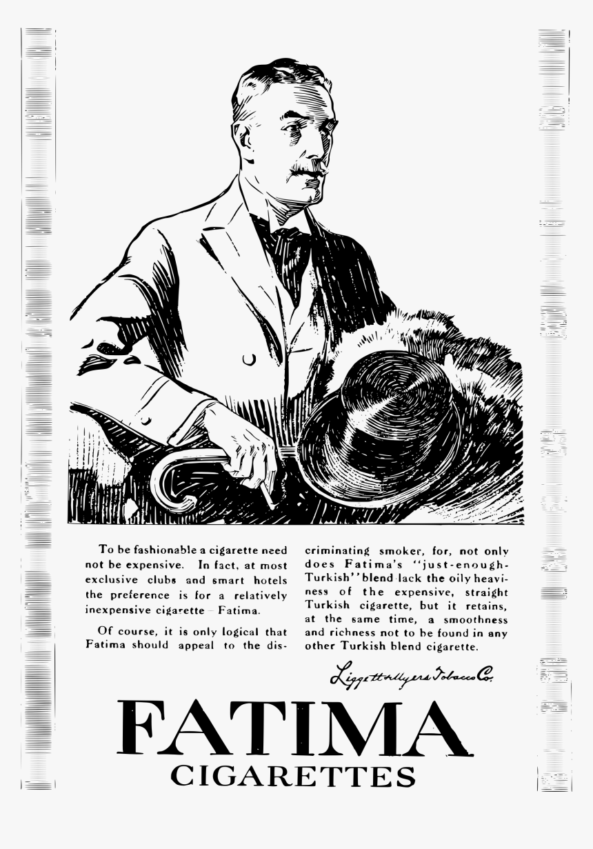 Fatima Cigarettes Advertisement Clip Arts, HD Png Download, Free Download