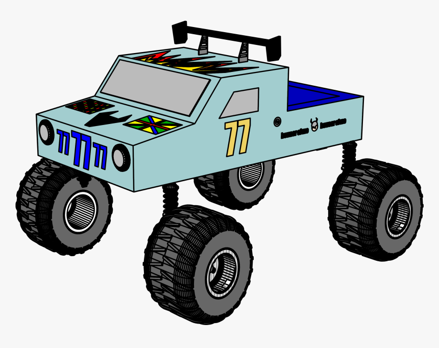 Seven Seven Monster Truck Clipart Png, Transparent Png, Free Download