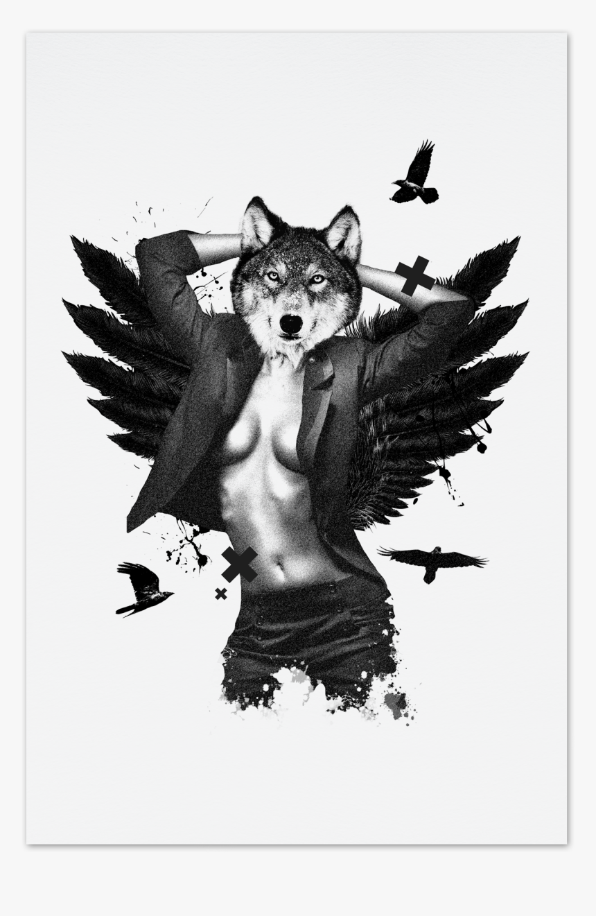 Wolf Art Png, Transparent Png, Free Download