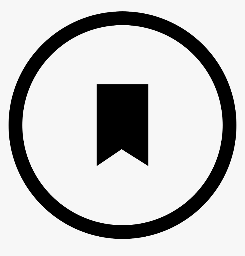 Bookmark Circular Button, HD Png Download, Free Download