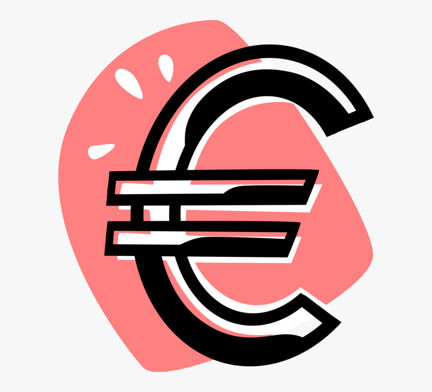 Vector Illustration Of Euro Symbol Official Currency, HD Png Download, Free Download
