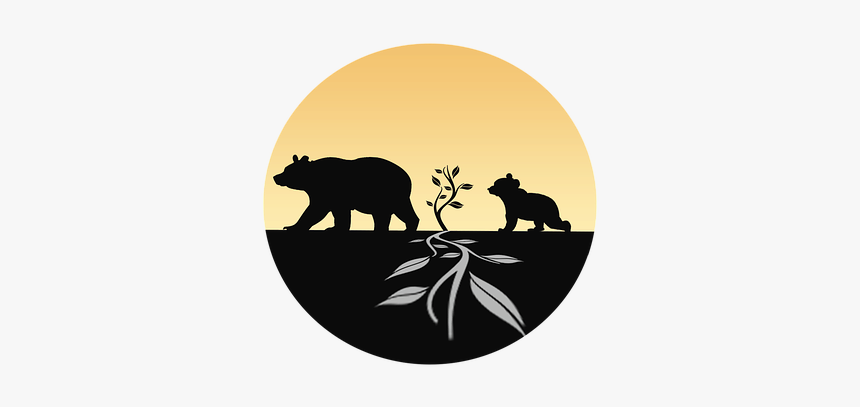 Logo, Bear, Growth, Animal, Badge, Icon, Silhouette, HD Png Download, Free Download