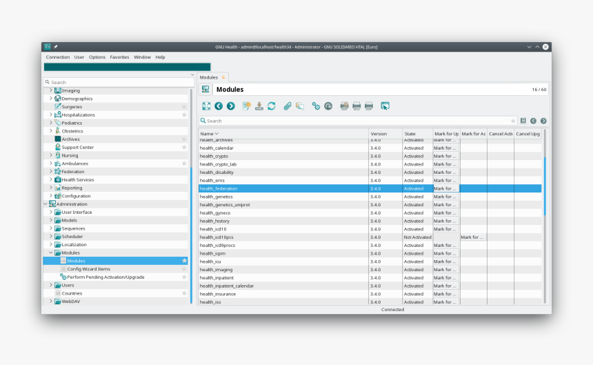 Gnu Health Hmis Federation Module, HD Png Download, Free Download