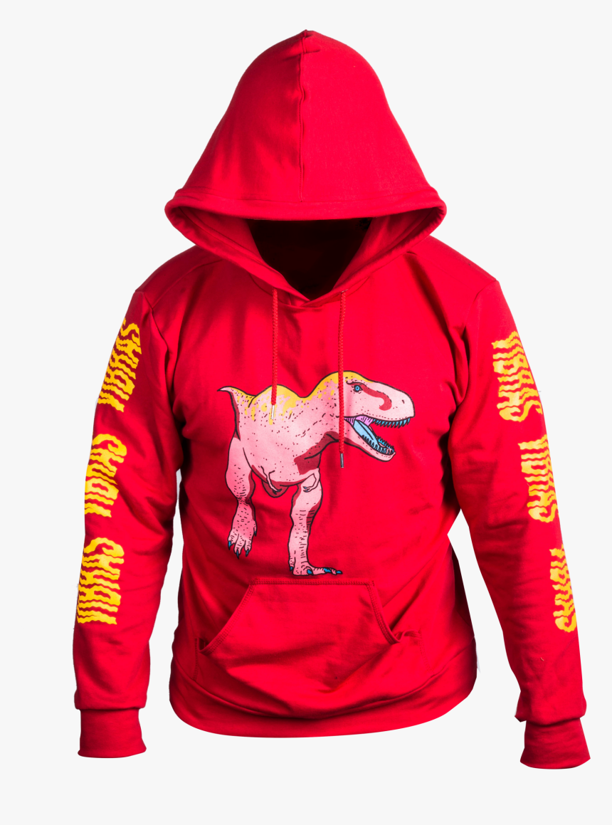 Vibras Dino Hoodie Red, HD Png Download, Free Download