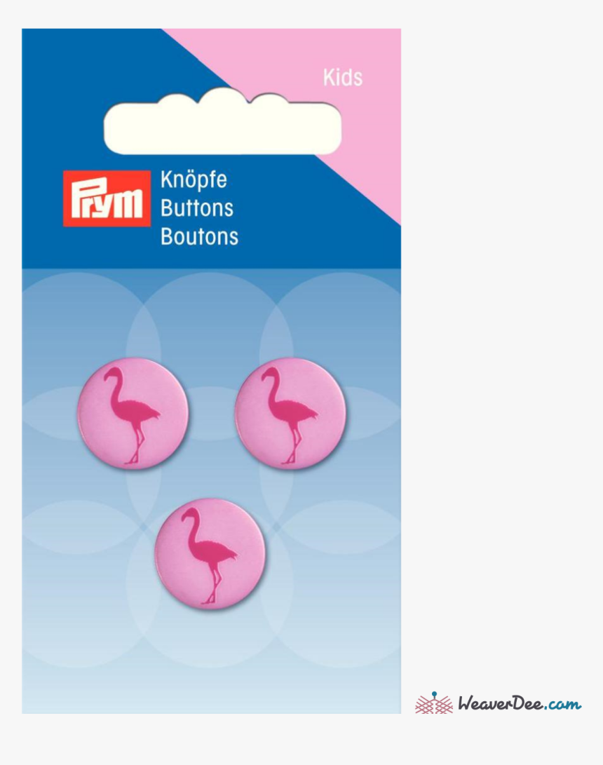 Prym - Flamingo Buttons - Weaverdee - Com Sewing &, HD Png Download, Free Download
