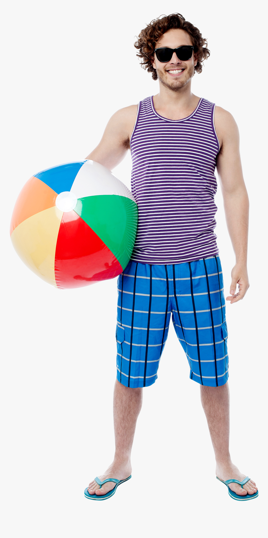 Men With Beach Ball Png Image, Transparent Png, Free Download