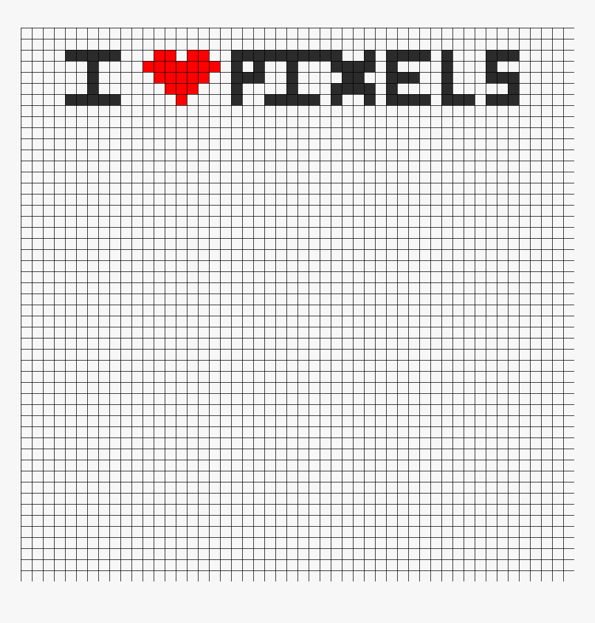 I Heart Pixels Banner Perler Bead Pattern / Bead Sprite, HD Png Download, Free Download