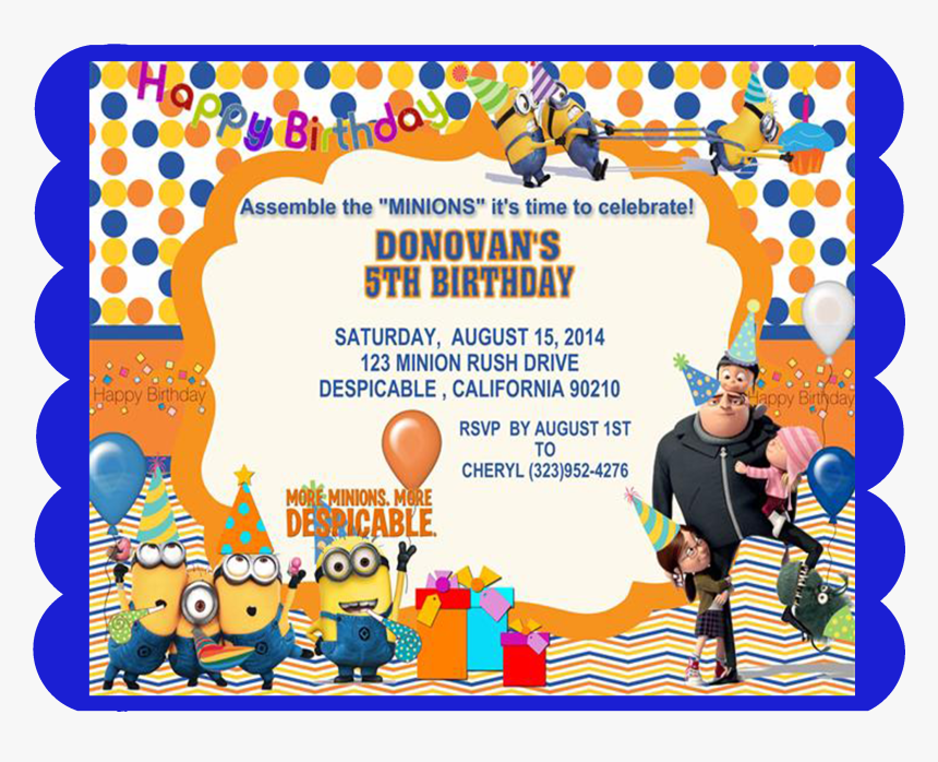 Minions Party Png, Transparent Png, Free Download