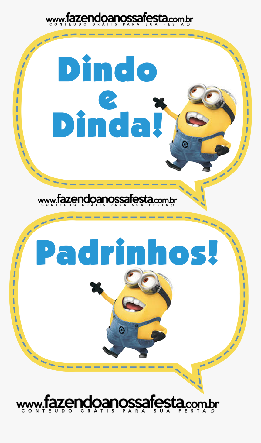 Plaquinhas Divertidas Dos Minions Minion Party, Tent, HD Png Download, Free Download